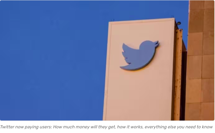 Twitter now paying users