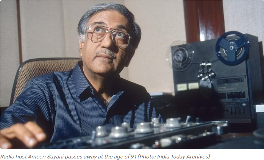 Iconic Radio Host Ameen Sayani Dies at 91 | RIP Legend