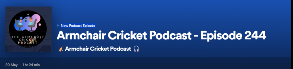 Armchair Cricket Podcast with Sourabh Sanyal