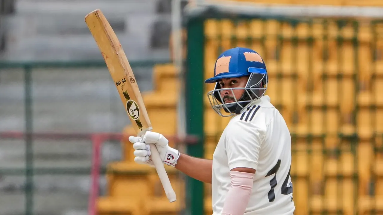 Prithvi Shaw during a domestic match for Mumbai before his exit in 2024