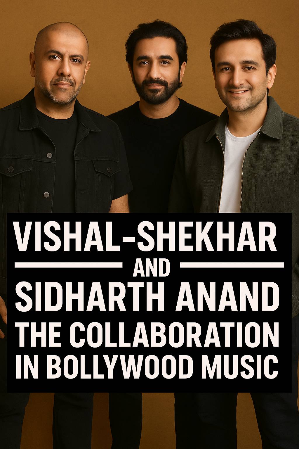 Vishal Dadlani, Shekhar Ravjiani, and Siddharth Anand together — celebrating their enduring Bollywood music partnership through films like Salaam Namaste, Anjaana Anjaani, and Fighter.