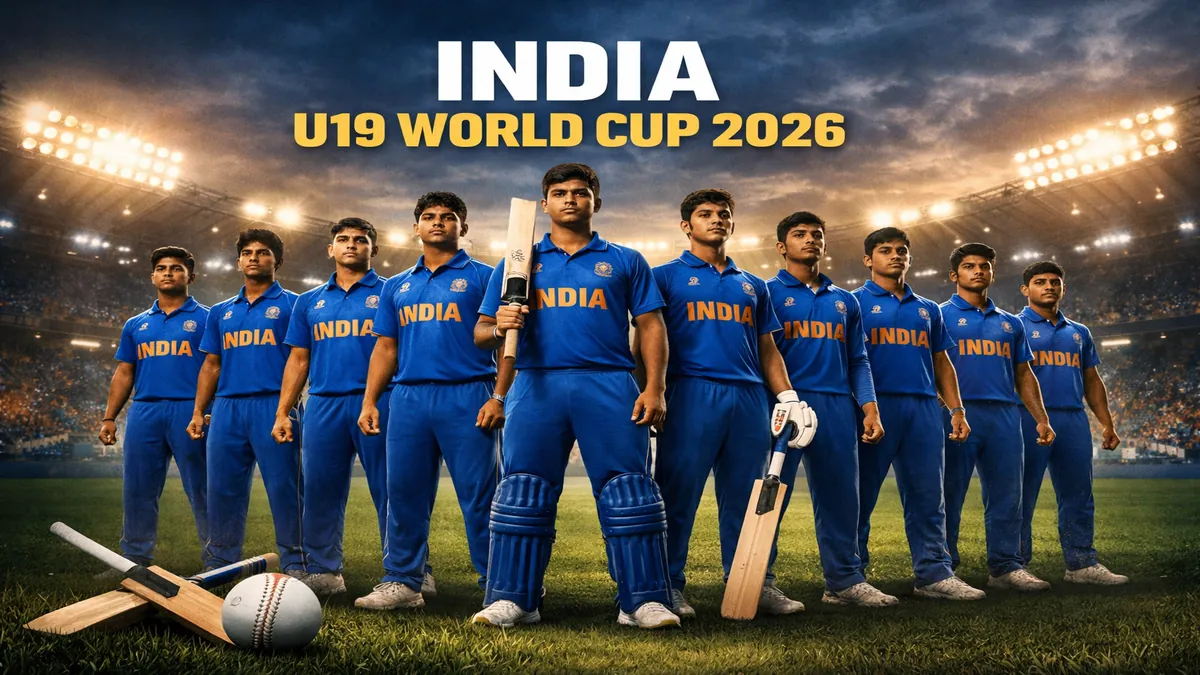 India U19 World Cup 2026 squad announcement featuring young Indian cricketers