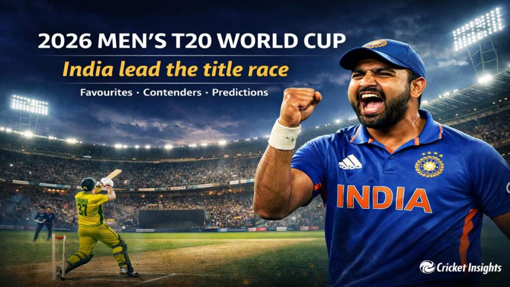 2026 ICC Men’s T20 World Cup preview image featuring India as tournament favourites
