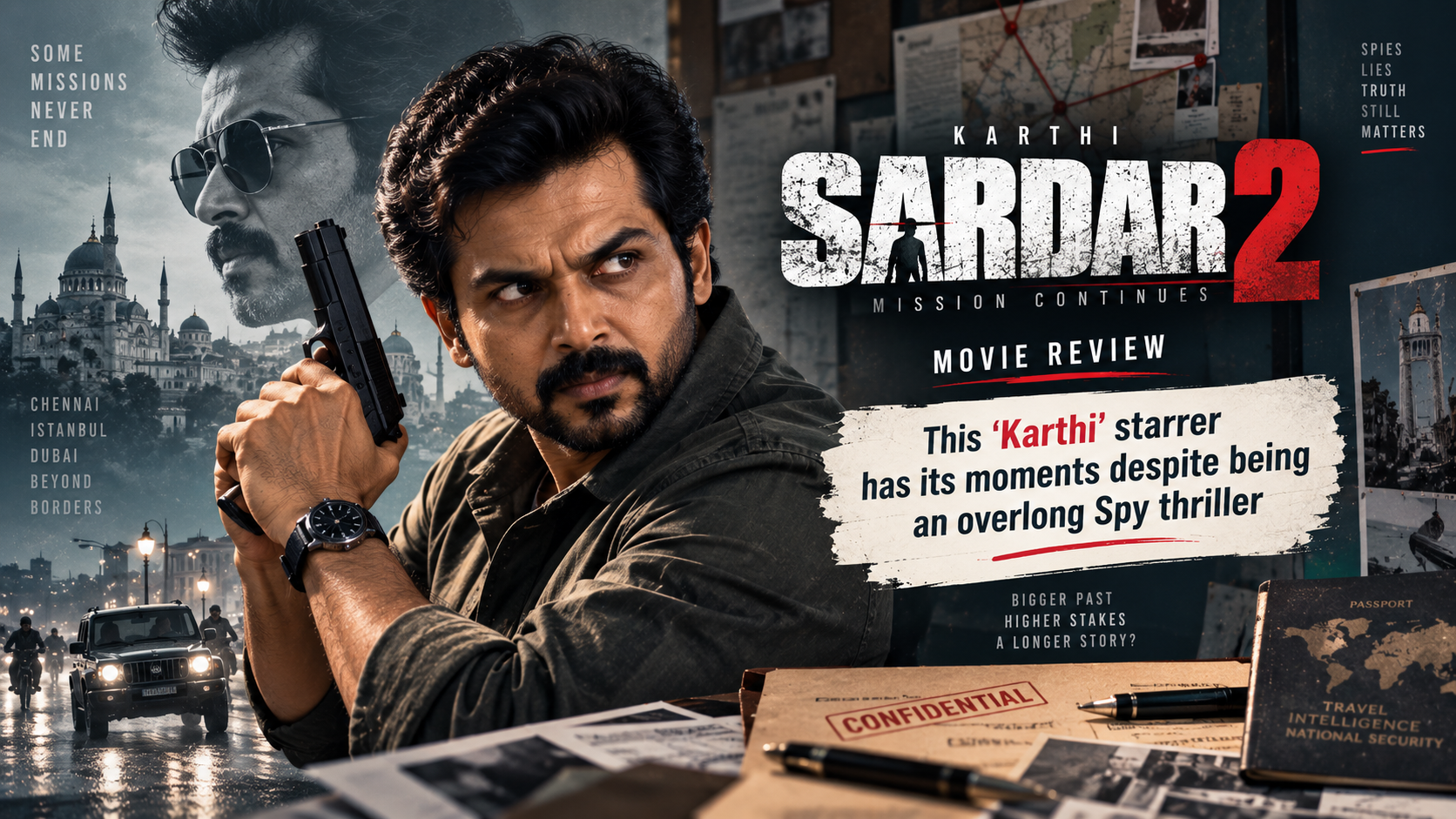 Sardar 2 movie review featuring Karthi in a spy thriller