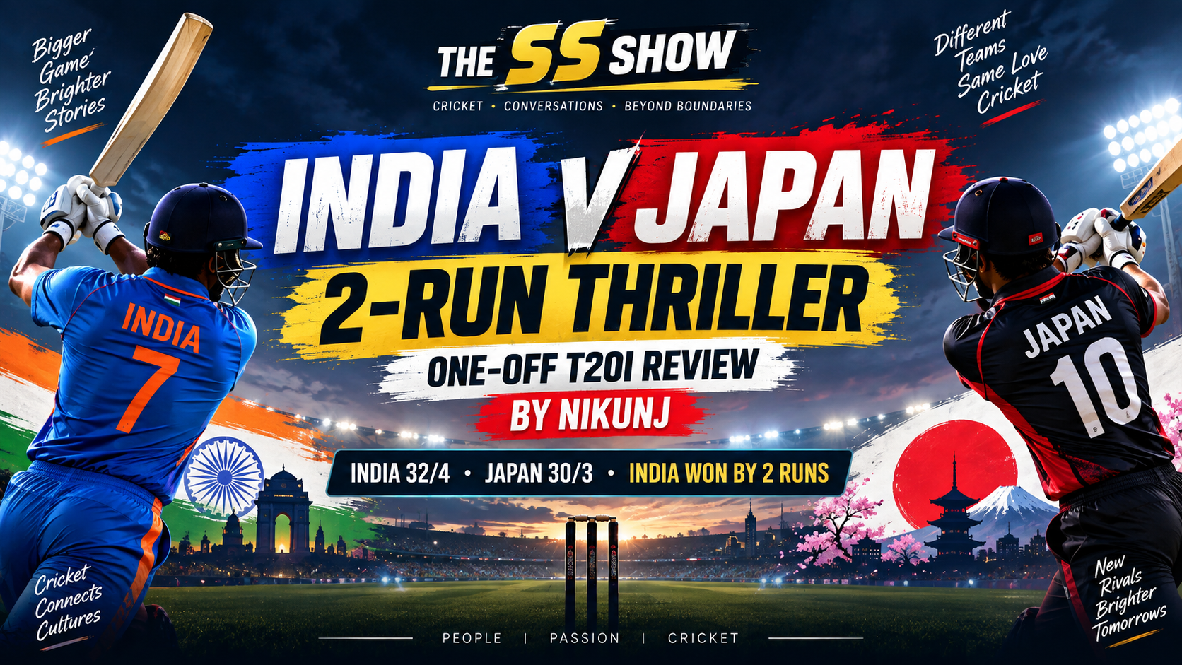 India vs Japan one-off T20I review by Nikunj on The SS Show